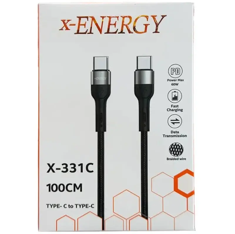 کابل تبدیل Type-C PD 60W به Type-C ایکس انرژی مدل X-331C طول 1 متر