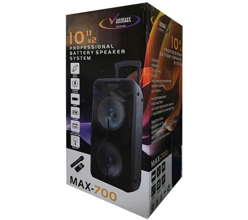 اسپیکر بلوتوثی قابل حمل وان مکس مدل MAX-700