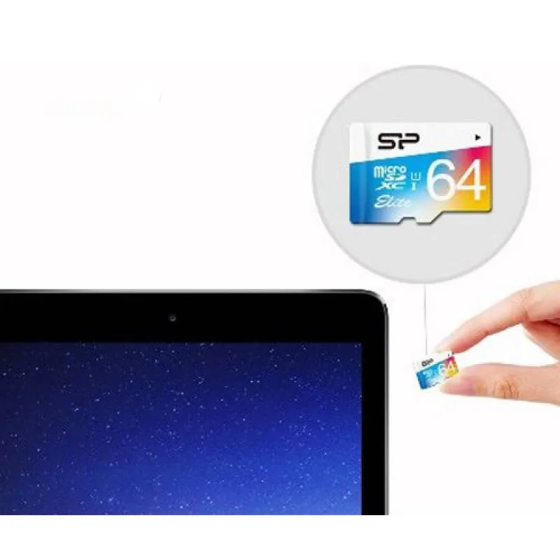 کارت حافظه microSDXC سیلیکون پاور مدل Elite کلاس 10 استاندارد UHS-I U1 سرعت 100MBps ظرفیت 64 گیگابایت