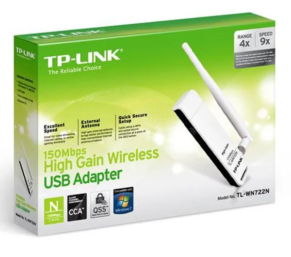 کارت شبکه USB و بی‌سیم تی پی-لینک مدل TL-WN722N