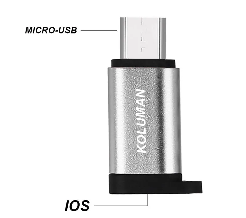 تبدیل Lightning به MicroUSB کلومن مدل K-OT05