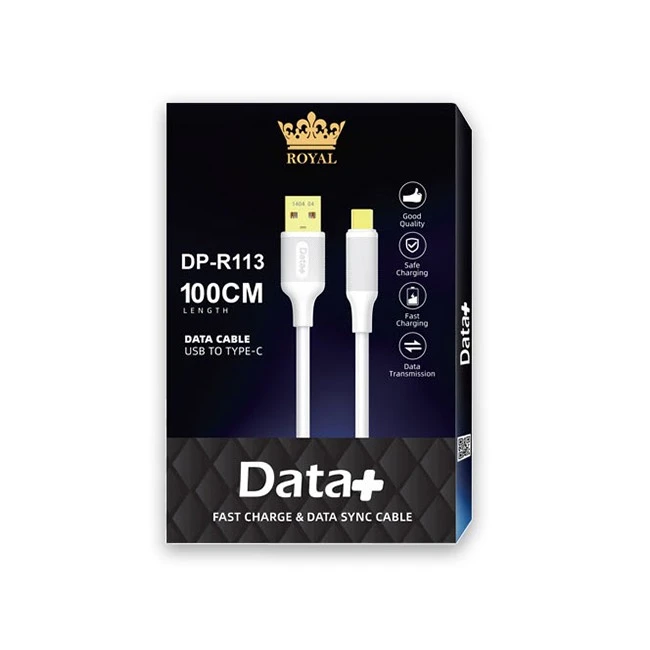 کابل تبدیل USB به Type-C دیتا پلاس مدل DP-R113 طول 1 متر