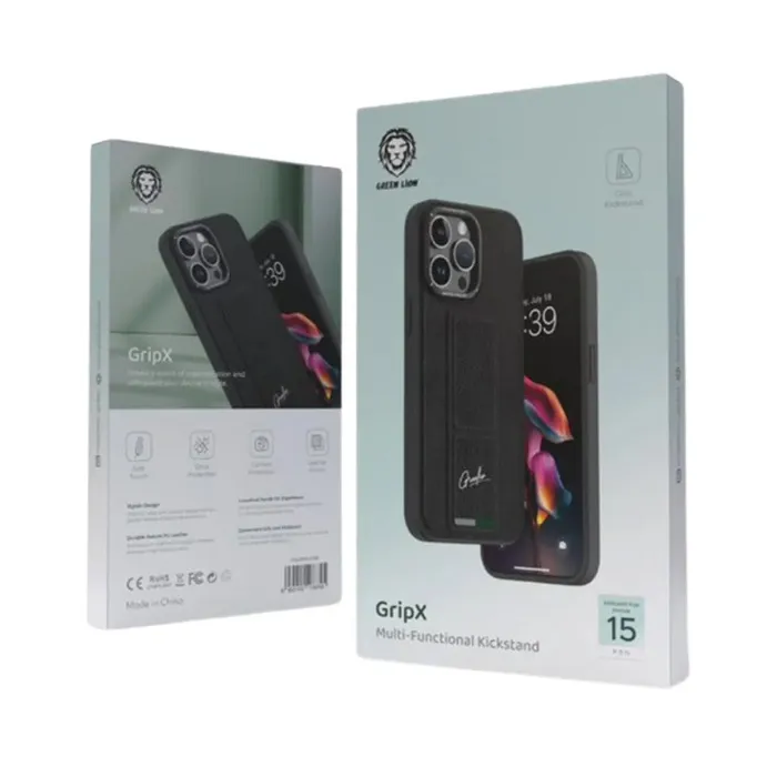 کاور گوشی گرین لاین مدل GNGIPXE15PBL مناسب برای iphone 15 Pro