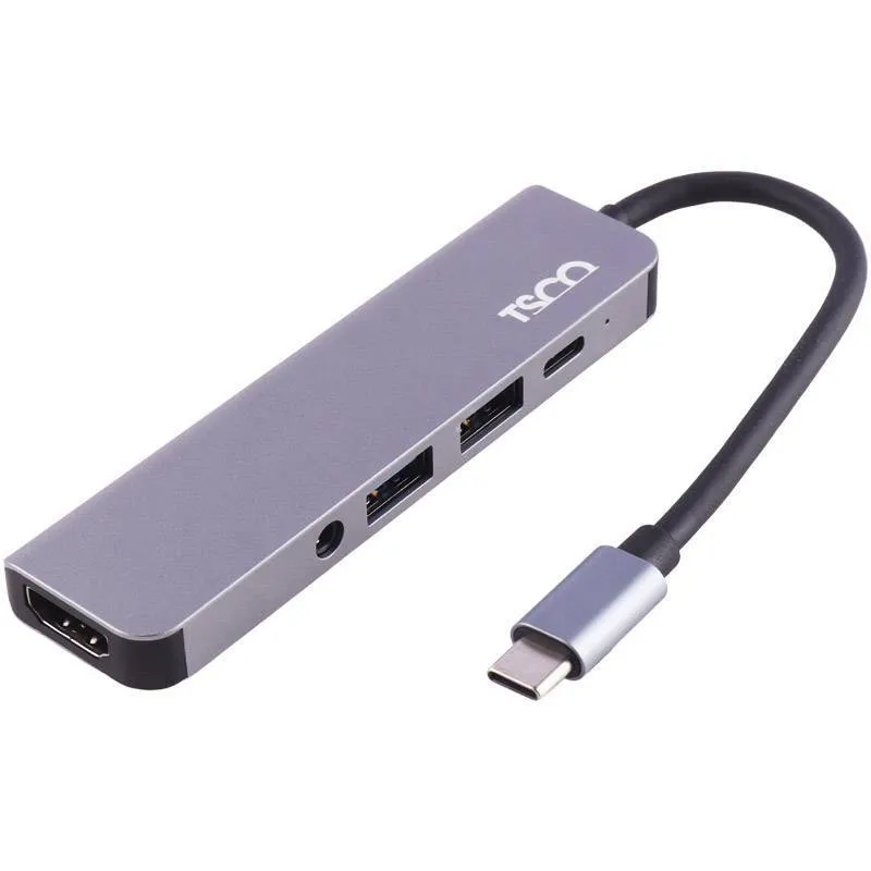 هاب USB 3.0/HDMI/AUX/Type-C PD پنج پورت تسکو مدل THU 1160