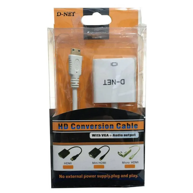 تبدیل Mini HDMI به VGA دی نت