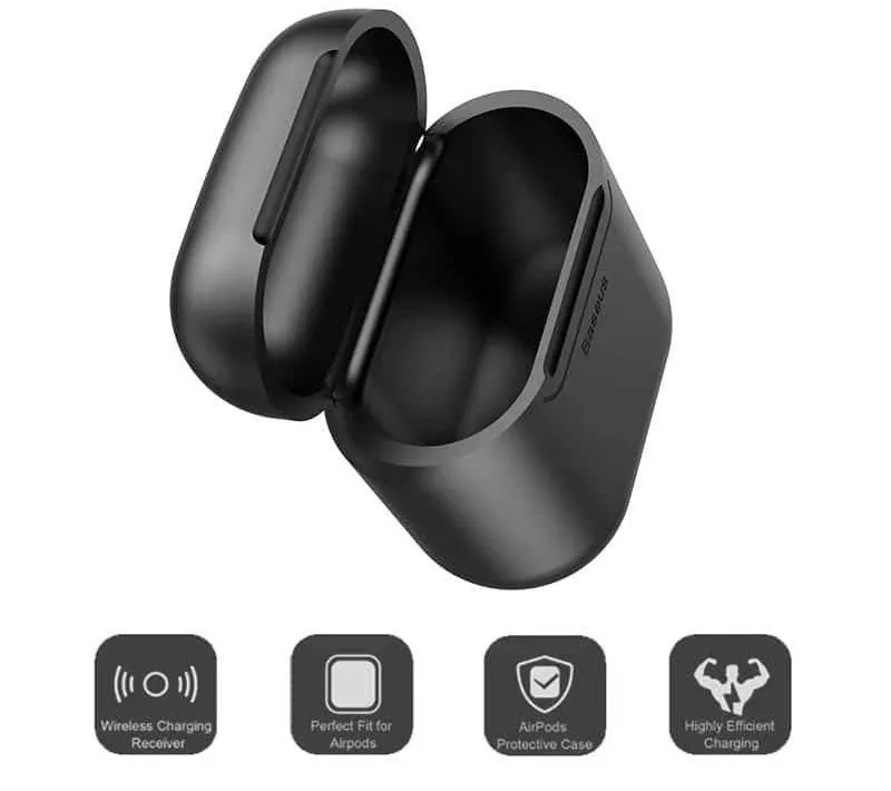 کاور باسئوس مدل WIAPPOD-09 مناسب برای Airpod 2