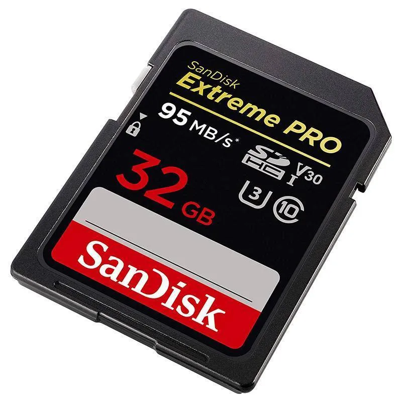 کارت حافظه SDHC سن دیسک مدل Extreme PRO V30 کلاس 10 استاندارد UHS-I سرعت 95MBps ظرفیت 32 گیگابایت