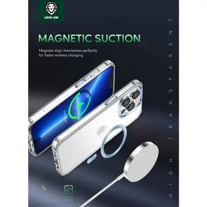 کاور گوشی گرین لاین مدل Matte Magsafe مناسب برای iphone 13 Pro