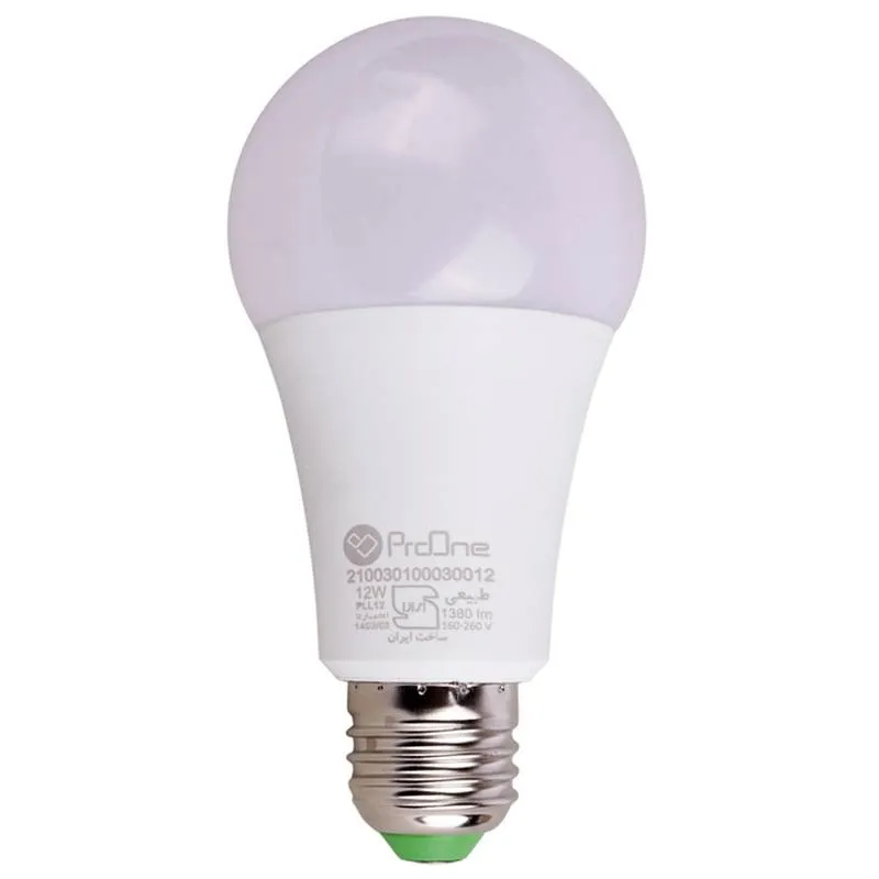 لامپ حبابی LED پرووان مدل PLL12 E27 12W