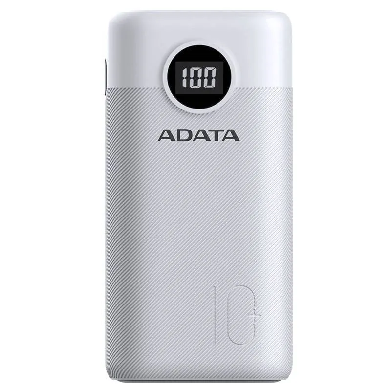 شارژر همراه ای دیتا مدل P10000QCD QC3 PD ظرفیت 10000 میلی آمپر ساعت