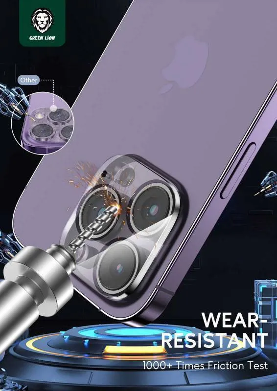 محافظ لنز دوربین گوشی موبایل گرین لاین مدل GNTRPL14PMCL مناسب گوشی  iPhone 14 Pro Max / Pro