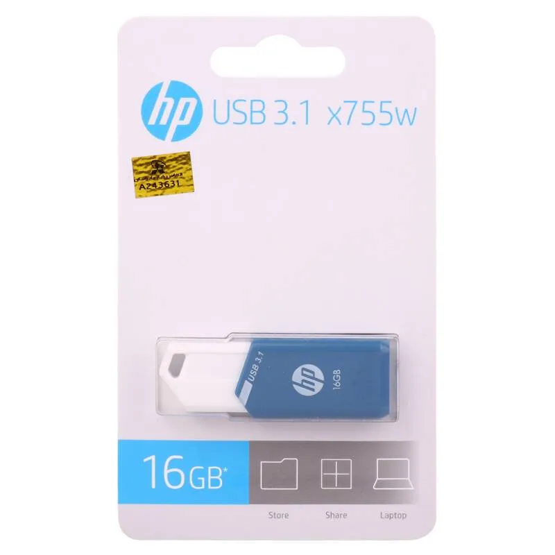 فلش مموری اچ پی مدل X755W USB3.1 ظرفیت 16 گیگابایت