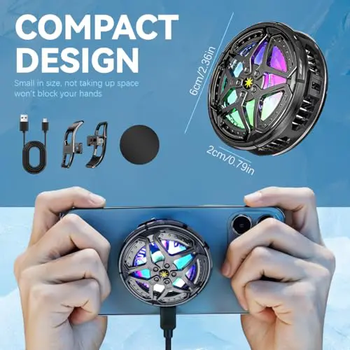 فن خنک کننده گوشی مدل JS81C RGB