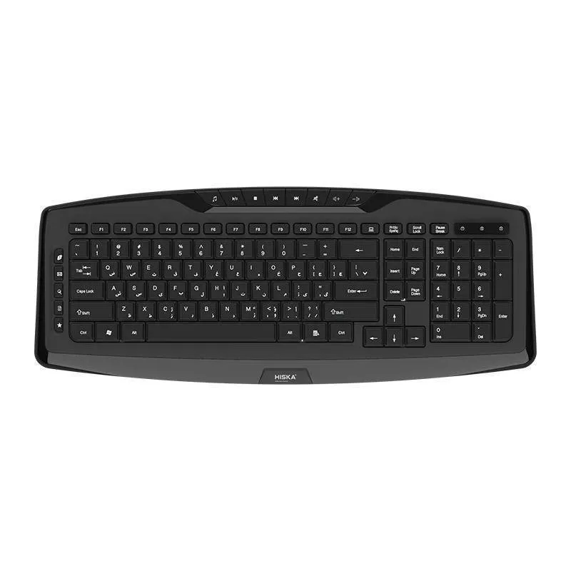 کیبورد بی سیم هیسکا مدل HX-KE240W