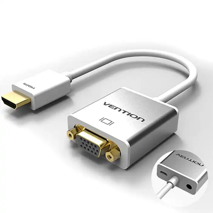 تبدیل HDMI به VGA رویال با خروجی صدا و آداپتور