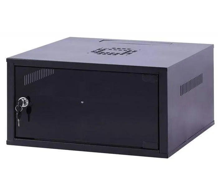 رک DVR و شبکه 6 یونیت با عمق 45 درب شیشه‌ای و سینی