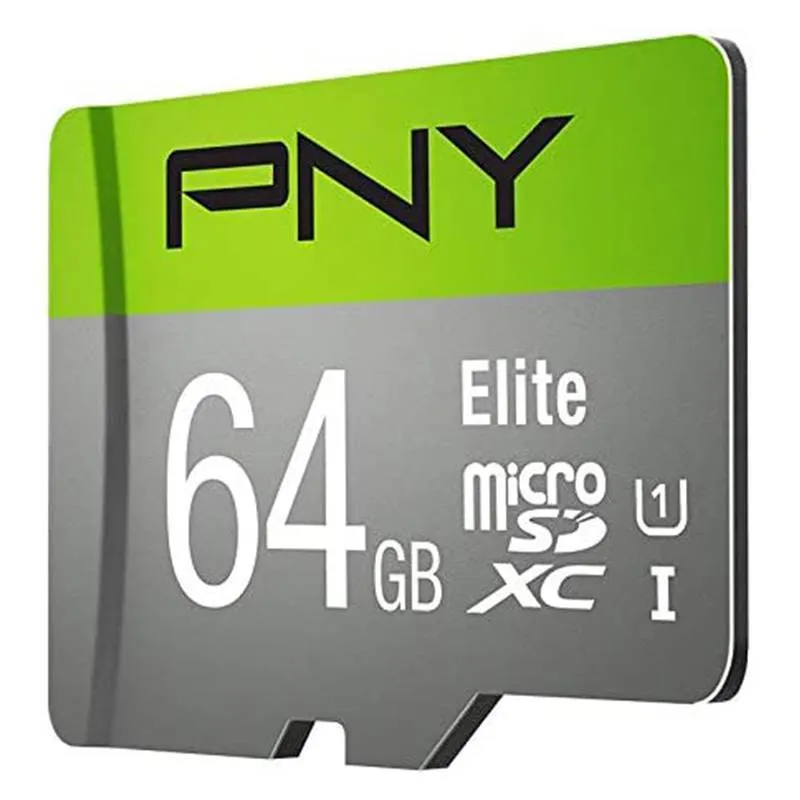 کارت حافظه microSDhC پی ان وای مدل Elite کلاس 10 استاندارد UHS-I U1 سرعت 85MBps ظرفیت 64 گیگابایت به همراه خشاب