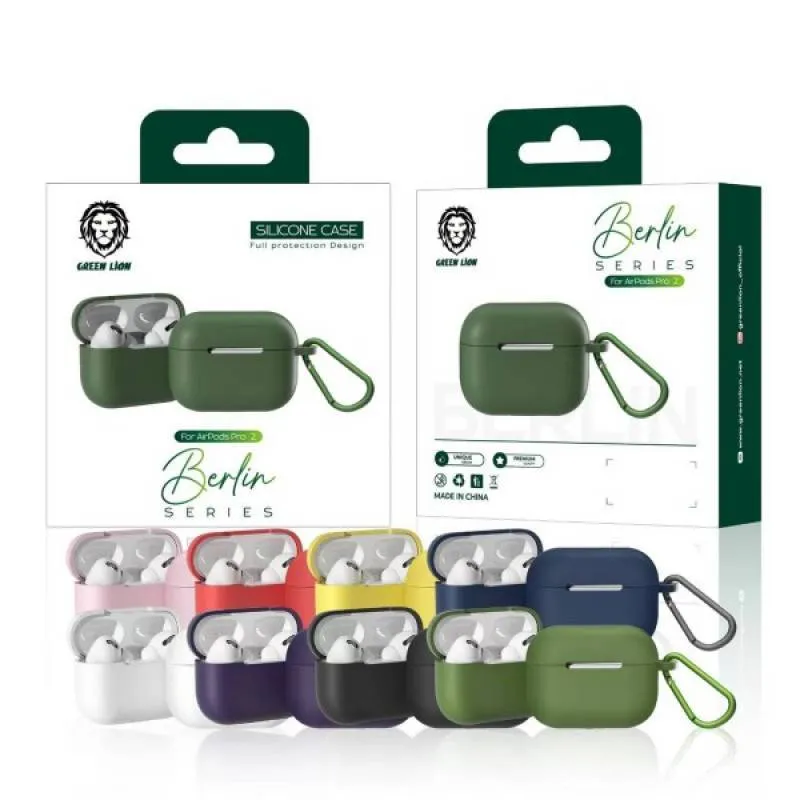 کاور سیلیکونی گرین لاین مدل Berlin مناسب برای Airpods Pro 2