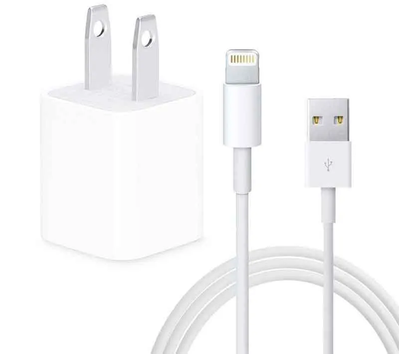 شارژر دیواری اپل به همراه کابل تبدیل Lightning