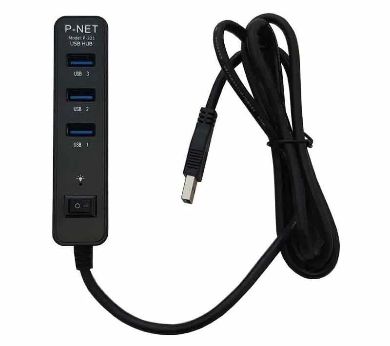 هاب یو اس بی 4 پورت پی نت مدل P-221