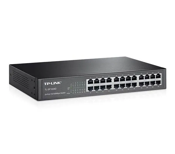 سوییچ 24 پورت مگابیتی و رکمونت تی پی-لینک مدل TL-SF1024D
