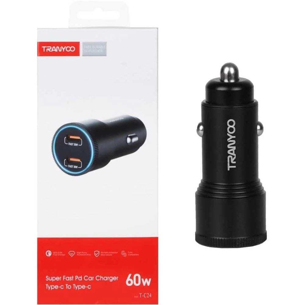 شارژر فندکی ترانیو مدل T-C24 60W PD