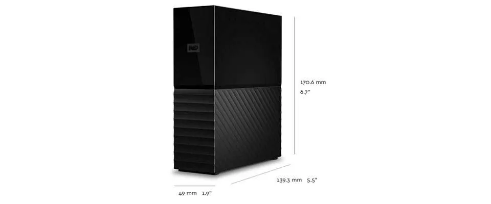 هارددیسک اکسترنال وسترن دیجیتال مدل My Book Desktop ظرفیت 4 ترابایت