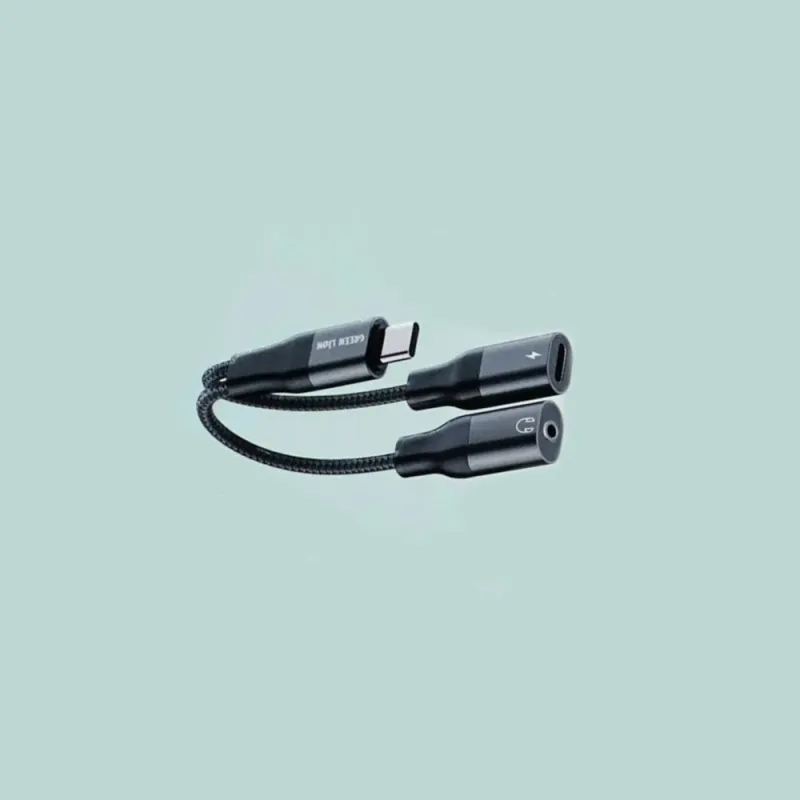 مبدل Type-C به AUX/Type-C گرین لاین مدل GN2ADCHCTAXBK