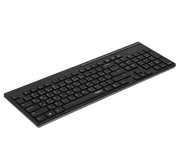کیبورد و ماوس بی‌سیم رپو مدل X8100 با حروف فارسی