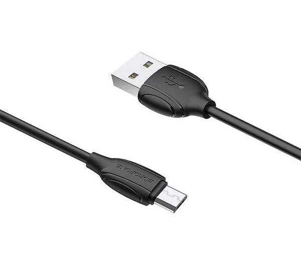 کابل تبدیل USB به microUSB بروفون مدل BX19 طول 1 متر