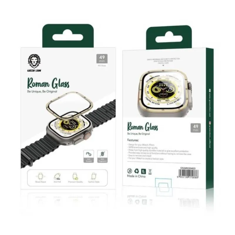 محافظ صفحه نمایش ساعت هوشمند گرین لاین مدل Roman HD 49mm