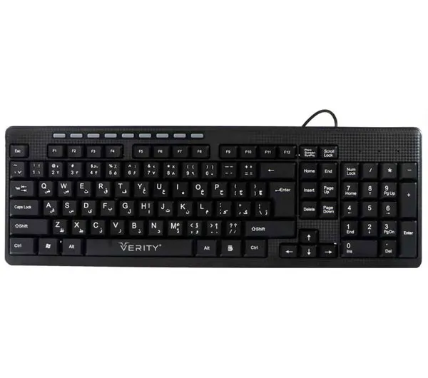کیبورد وریتی مدل V-KB6117 با حروف فارسی