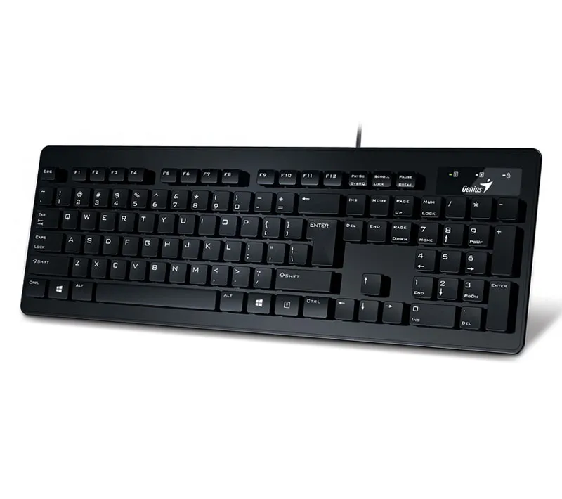 کیبورد و موس جنیوس مدل SLIM-STAR C130 با حروف فارسی