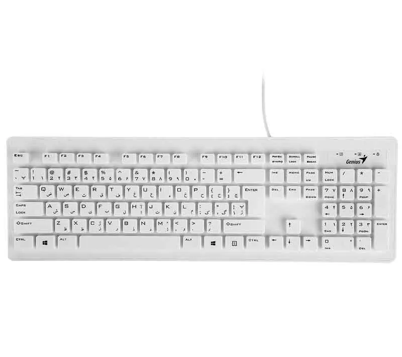 کیبورد جنیوس مدل SLIM-STAR 130 با حروف فارسی