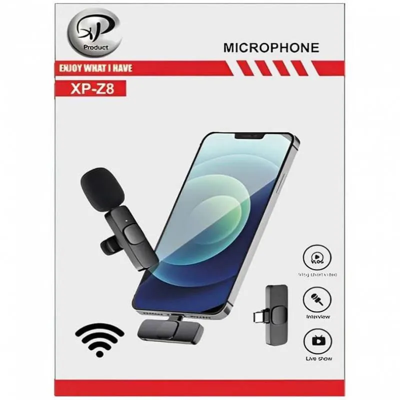 میکروفن یقه ای بی سیم ایکس پی پروداکت مدل Z8 Type-C