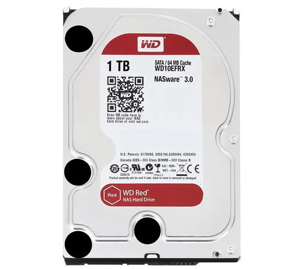 هارددیسک اینترنال وسترن دیجیتال مدل Red WD10EFRX ظرفیت 1 ترابایت