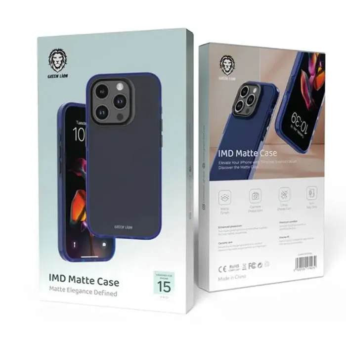 کاور گوشی گرین لاین مدل GNIMDIP15PBL مناسب برای iphone 15 Pro Max