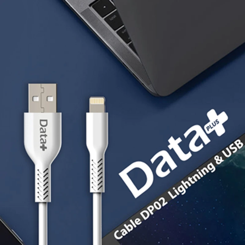 کابل تبدیل USB به Lightining دیتا پلاس مدل DP02 طول 1 متر