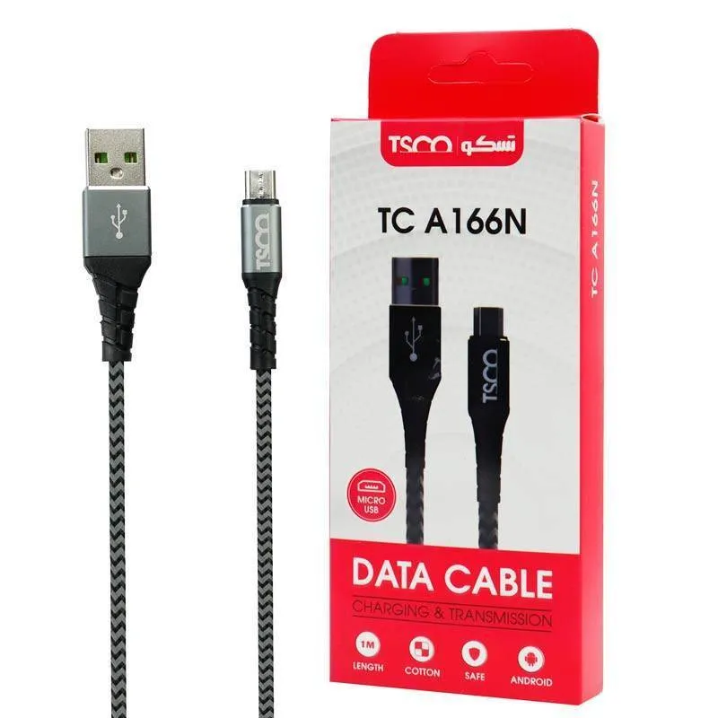 کابل تبدیل USB به MicroUSB تسکو مدل TC A166N طول 1 متر