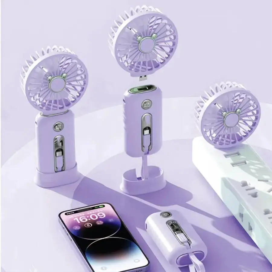 شارژر همراه میتسوشیدا KC-901 PD 12W ظرفیت 10000 میلی آمپر ساعت همراه با پنکه