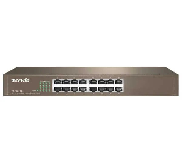 سوییچ شبکه رک 16 پورت تندا مدل TEF1016D