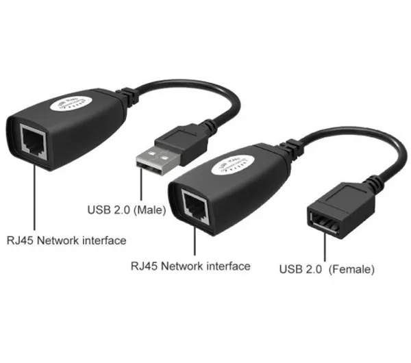 افزایش طول USB با کابل شبکه تا 50 متر