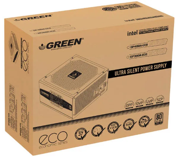 منبع تغذیه کامپیوتر گرین مدل GP400A-ECO