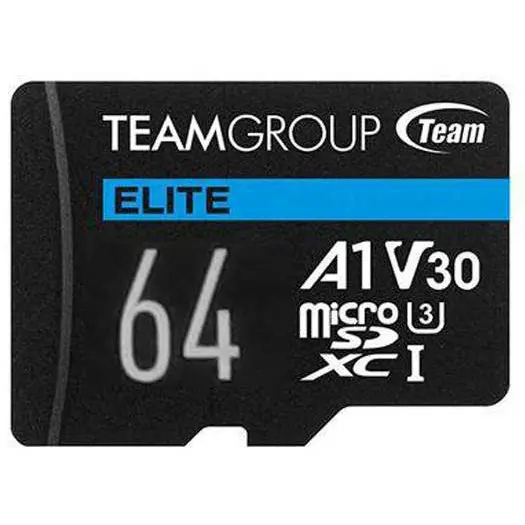 کارت حافظه microSDXC تیم گروپ مدل ELITE A1 V30 4K کلاس 10 استاندارد UHS-I U3 ظرفیت 64 گیگابایت