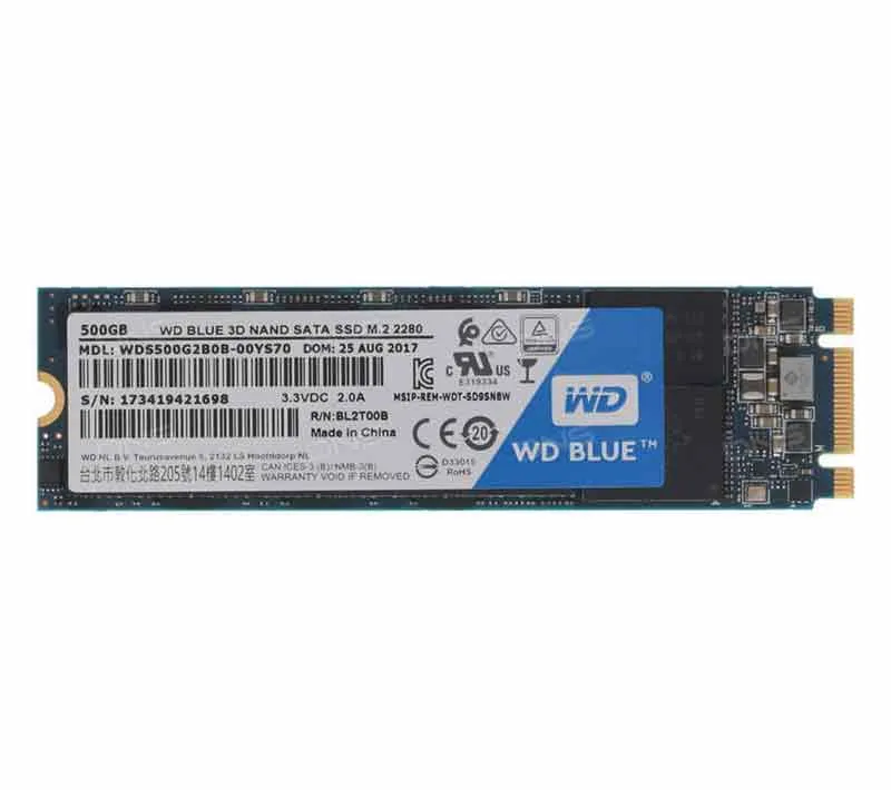 اس اس دی اینترنال وسترن دیجیتال مدل WDS500G2B0B M.2 ظرفیت 500 گیگابایت