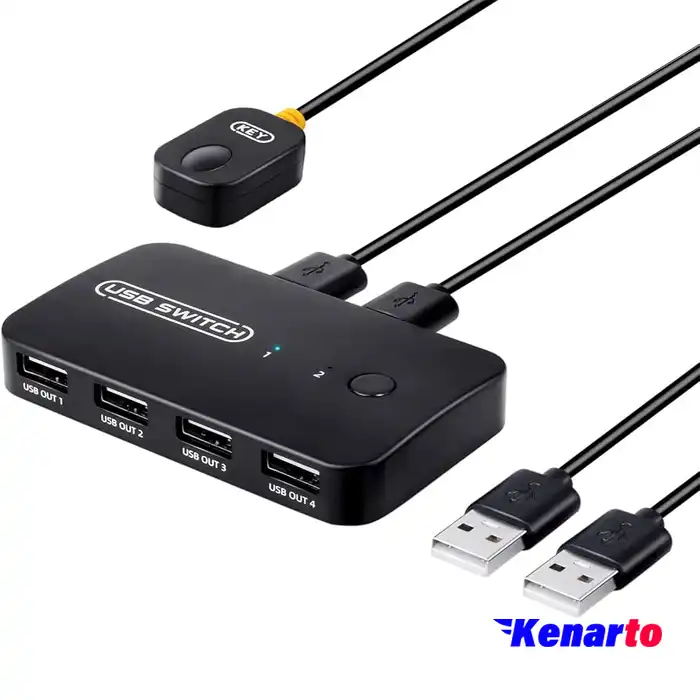 هاب سوئیچ اتوماتیک 2 به 4 USB