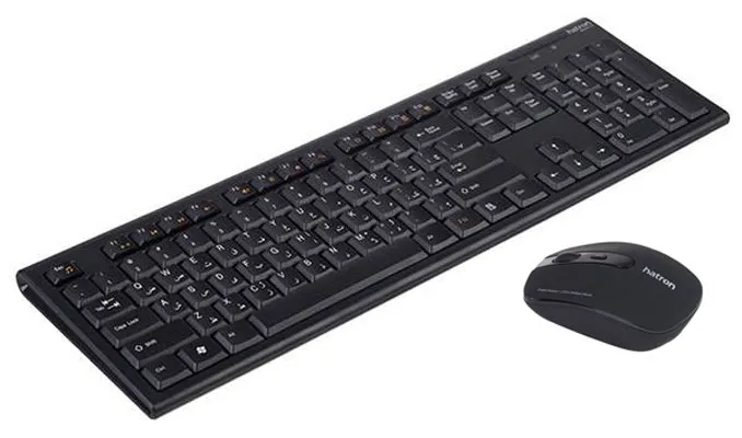 کیبورد و ماوس بی سیم هترون مدل HKCW130 با حروف فارسی