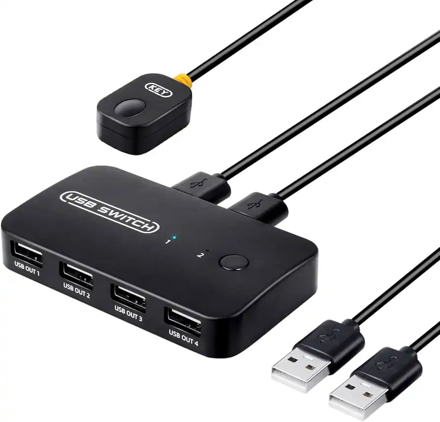 هاب سوئیچ اتوماتیک 2 به 4 USB