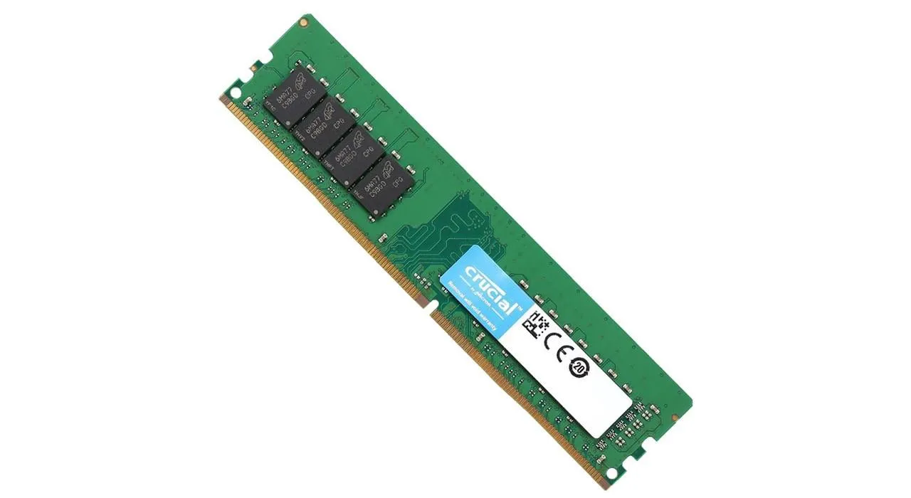 رم کامپیوتر کروشیال مدل DDR4 2400MHz ظرفیت 8 گیگابایت