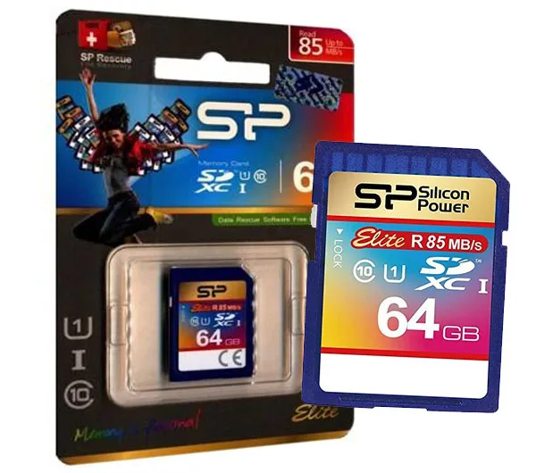 کارت حافظه SDXC سیلیکون پاور مدل Elite کلاس 10 استاندارد UHS-I U1 سرعت 85MBps ظرفیت 64 گیگابایت کارت حافظه SDXC سیلیکون پاور مدل Elite کلاس 10 استاندارد UHS-I U1 سرعت 85MBps ظرفیت 64 گیگابایت